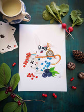 Charger l'image dans la galerie, A5 print "White rabbit" Misty Stroll by Pauline Scarangella