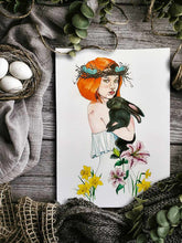 Load image into Gallery viewer, A4 print &quot;Ostara&quot; Misty Stroll by Pauline Scarangella

