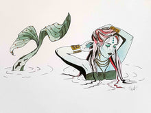 Charger l&#39;image dans la galerie, A4 print &quot;Mermaid&quot; Misty Stroll by Pauline Scarangella
